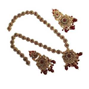 Ensembles de bijoux artificiels en acier inoxydable pour femmes de qualité supérieure 3 pièces les plus vendus en vente en gros prix bon marché pour les mariages - Product Image 1