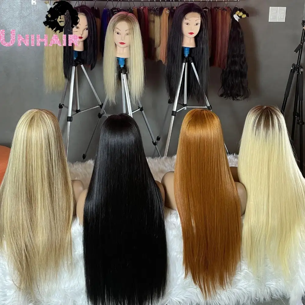 New Product Unihair Wholesale Remy Vietnamese High Quality Cuticle Intact Full Lace Brazilian Human Hair Wigs