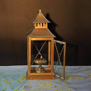 Hot Selling New Design Hanging Candle Lantern Home Accent Wholesale Price Candle <b>Stand</b> Metal in Iron Gold Plated Candle Pot - Product Image 3