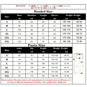 ชุดลำลองแฟชั่นสตรีท เสื้อฮู้ด กางเกงขายาว ชุดเซ็ตฤดูหนาว ผ้าฝ้าย สไตล์ฮิปฮอป สำหรับผู้ชาย ผู้หญิง ยูนิเซ็กส์ เสื้อฮู้ดมีฮู้ด กางเกงกีฬา - Product Image 6
