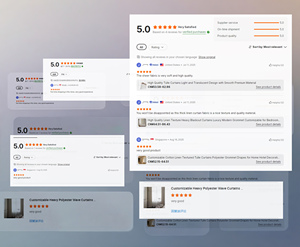 ستائر من التل والكتان والقطن قابلة للتخصيص ستائر من البوليستر لخصائص ديكورات الفنادق والمنازل - Product Image 4