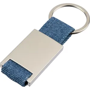 Portachiavi e Moschettoni Promozionali Personalizzati in Denim Ori, Gadget su Misura - Product Image 1