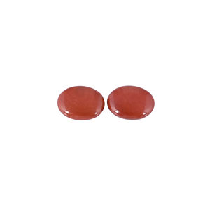 Piedra preciosa de jaspe rojo natural al por mayor para la fabricación de joyas, anillos, pendientes sueltos ovalados de 16x12mm y 8 quilates - Product Image 3
