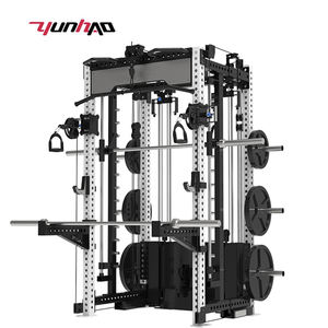 Highly Customizable Commercial Gym Rack Smith Machine Pulley Cable Squat Rack Comprehensive Training <strong>Fitness</strong> <strong>Equipment</strong> - Product Image 4