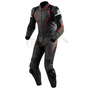 Traje de cuero ligero para motocicleta de carreras hecho en Pakistán Características de protección de dos piezas con diseño barato Servicios OEM disponibles - Product Image 2