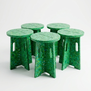 Recycled Plastic <b>Stool</b> Furniture Eco Friendly Sustainable Furniture - Product Image 4