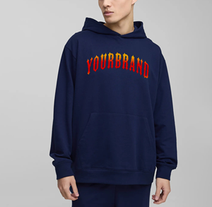 Article très vendu, sweat-shirt pour homme en coton 100%, coupe ample, poids lourd, logo imprimé DTF personnalisé, respirant, sweat-shirt hip-hop pour homme - Product Image 1