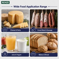 Poudre de Natamycine 50% de qualité industrielle, Antifongique Naturel, Conservateur Alimentaire E235, Inhibiteur de Mites et de Levures pour Fromages, Viandes et Boissons