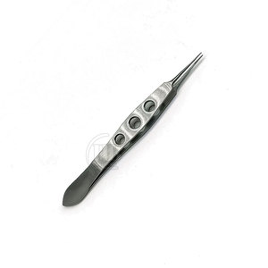 Pinzas para Tejido Ocular, Juego de Instrumentos Quirúrgicos de Punta Fina, Herramienta Manual de Acero Inoxidable para Cirugía Oftálmica y Cirugía General - Product Image 1