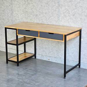 Modern Rubber Wood <b>Computer</b> <b>Desk</b> with Shelves and Drawers-130x60cm - Product Image 6
