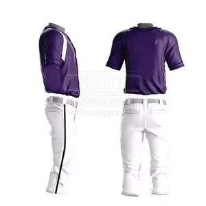 El último diseño Uniforme de béisbol Mejor precio Venta caliente Uniforme de béisbol Tasa de venta completa Uniforme de béisbol para hombres - Product Image 2