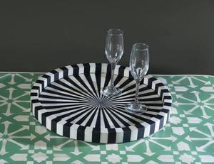 Plateau de service en os incrusté de qualité export, pour le petit-déjeuner, le service d'événements et l'affichage décoratif, disponible au prix d'exportation - Product Image 1