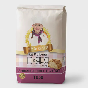 DEM T850 Semi Dark Wheat <b>Flour</b> 25kg Industrial Bread <b>Flour</b> Supply - Product Image 1