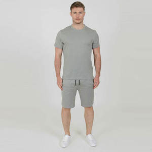 Conjuntos de camisa y pantalones cortos informales para hombre, novedad de verano al por mayor, ropa de marca sólida para hombre, conjuntos de 2 piezas de alta calidad - Product Image 1
