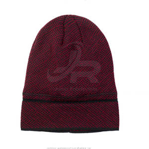 Vente directe d'usine, faible MOQ, bonnets bon marché, prix bas, bonnets jacquard à étiquette privée pour la vente en ligne - Product Image 3