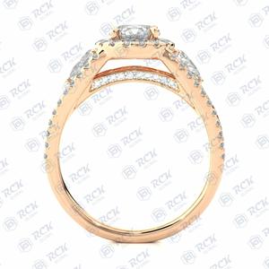 แหวนเพชรโมอิสทรงกลม1.00สำหรับผู้หญิงของขวัญวันครบรอบและวันเกิดสำหรับคนที่คุณรัก - Product Image 5