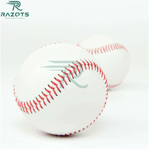ลูกเบสบอลหนัง BB022สากล Razorts คุณภาพสูง-น้ำหนักเบาทำด้วยมือสั่งทำโลโก้ & ขนาดสำหรับการฝึกซ้อมและซอฟต์บอล - Product Image 2