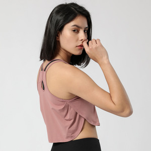 Top Corto Deportivo Informal para Mujer, de Spandex/Poliéster Ligero, Transpirable y de Secado Rápido, Última Moda, Chaleco Deportivo, Camiseta sin Mangas para Entrenamiento - Product Image 4