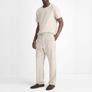 Nouveaux designs OEM douane pantalons décontractés bouton fermeture éclair pantalon extensible ceinture élastique pantalons pour hommes, droit, à rayures incurvées - Product Image 2