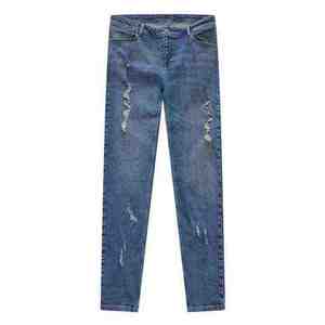 Jeans baggy tendance pour hommes, vêtements de rue pour hommes, denim délavé, coupe ample, avec poches latérales - Product Image 5