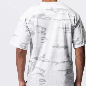 T-shirt manches courtes camouflage pour homme-T-shirt tendance à motif camouflage pour aventures en plein air et tenues décontractées - Product Image 5