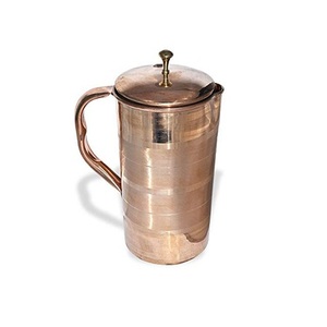 Jarra de Almacenamiento de Agua de Cobre de Último Diseño con la Mejor Calidad, Jarra Redonda para Jugos y Batidos al Mejor Precio en India - Product Image 1