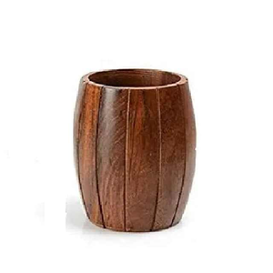 Vase à fleurs en bois moderne fait à la main, écologique, avec des couleurs personnalisées pour la décoration de la maison et du jardin - Product Image 1