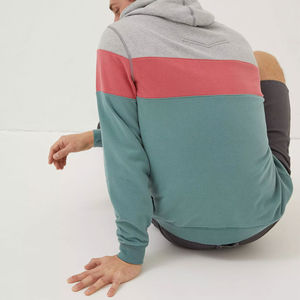 Nueva llegada sudaderas con capucha para hombres Cargo Basics algodón mezclado sólido cremallera Sudadera con capucha con Color logotipo personalizado impresión ropa deportiva hombres - Product Image 4