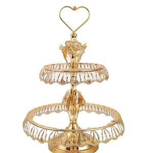 Cup Cake Server Stand Plegable Portátil Brillante Acabado Fruit Cake Server Stand - Product Image 3