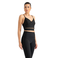 Ensemble de yoga 2 pièces pour femme, uni, longueur totale, en spandex/nylon, sans couture, taille haute, élastique, résistant aux plis, grande taille, sport
