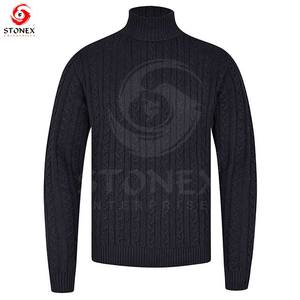 Couleurs unies Prix de gros Meilleur matériau respirant Super doux pull confortable pour hommes. - Product Image 5