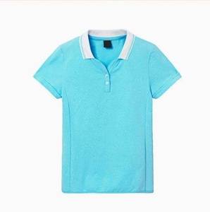 Chemises de travail en coton et polyester à col polo de golf pour femme avec design personnalisé 100% coton avec logo personnalisé RRI-PS-03 de haute qualité - Product Image 3