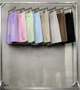 Pantalones Cortos Deportivos para Hombre, Estilo Jogger, Lavado Ácido, 100% Algodón, Cintura Alta, Transpirables, hasta la Rodilla, Dobladillo sin Rematar, Estilo Desgastado, Felpa Francesa - Product Image 3