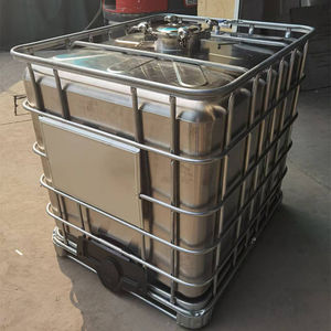 Liquid IBC tank Stainless Steel Square Tank 400L 800L1000L UN 31AY TOTE <b>STORAGE</b> - Product Image 4