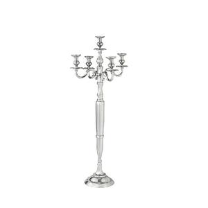 Candelabros de plata de cinco brazos hechos a mano, candelabro de diseño moderno de lujo para el hogar y la decoración de la Mesa de la boda - Product Image 1