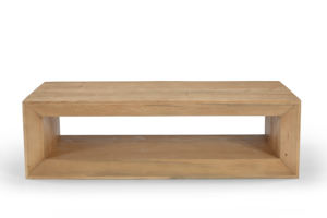 Mesa de centro de madera de mango minimalista ecológica hecha a mano, duradera y móvil para muebles de sala de estar modernos, uso doméstico General - Product Image 2