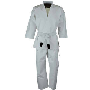 2025 mezcla de algodón barato pantalones de artes marciales cordón cintura reforzada rodilla para Karate Jiu Jitsu entrenamiento Unisex entrenamiento Gi - Product Image 3
