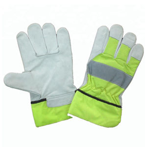 Gants de soudage en cuir anti-vibration Soudeur Protection des mains Gants de travail durables Sécurité disponible Gants de travail en cuir - Product Image 2