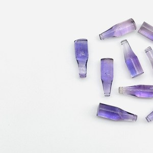 Perles sculptées ovales en améthyste jaune naturelle miniature pour la fabrication de bijoux 7x21mm - Product Image 5