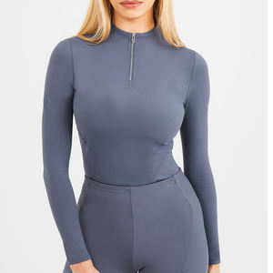 Equipo ecuestre para montar a caballo para mujer, suministros ecuestres, capa Base de manga larga, ropa de alta calidad, OEM - Product Image 1