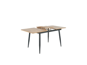 Ensemble de table à manger en bois moderne et 4 chaises avec pieds en métal, ensemble de sièges de cuisine de style industriel, durable, design élégant, haute qualité - Product Image 4