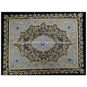 Juwel Teppich Wand dekoration Kashmir Gold Zardozi