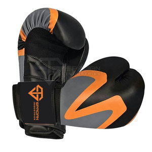 Gants de boxe en cuir véritable à vendre en ligne, étiquette privée, gants de boxe respirants personnalisés - Product Image 4