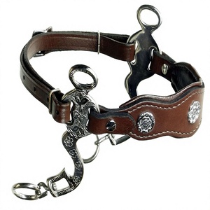 Bridon équestre léger en acier inoxydable doublé polaire, style Hackamore, taille personnalisée, pour chevaux de style western - Product Image 2