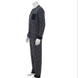 Batas de Hombre Transpirables con Estampado de Tejido de Rizo 100% Algodón Suaves Ligeras Cómodas Elegantes para Todas las Estaciones Ropa de Dormir Ropa de Casa - Product Image 4