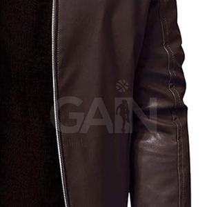Factory Manufacture New Arrival <b>Long</b> Sleeves Men <b>Leather</b> <b>Jacket</b> Customized Wholesale Winter <b>Jacket</b> - Product Image 6