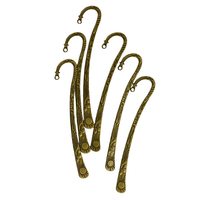 Marcadores de latón para libros, ganchos para libros, accesorios de joyería, bronce antiguo, plata tibetana, tono dorado, ecológicos, clásicos, de dibujos animados