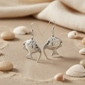 Boucles d'oreilles pendantes en argent 925 pour femmes - Déclaration de style - Product Image 2