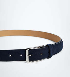 Venta al por mayor de cinturones de cuero de vaca de primera calidad cinturones de cuero personalizados hombres Casual Camel Color Suede Cinturones de cuero - Product Image 6