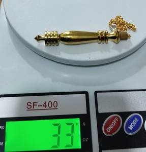 Produit conique de guérison de pendule en spirale de Karnak en métal d'Inde - Product Image 1